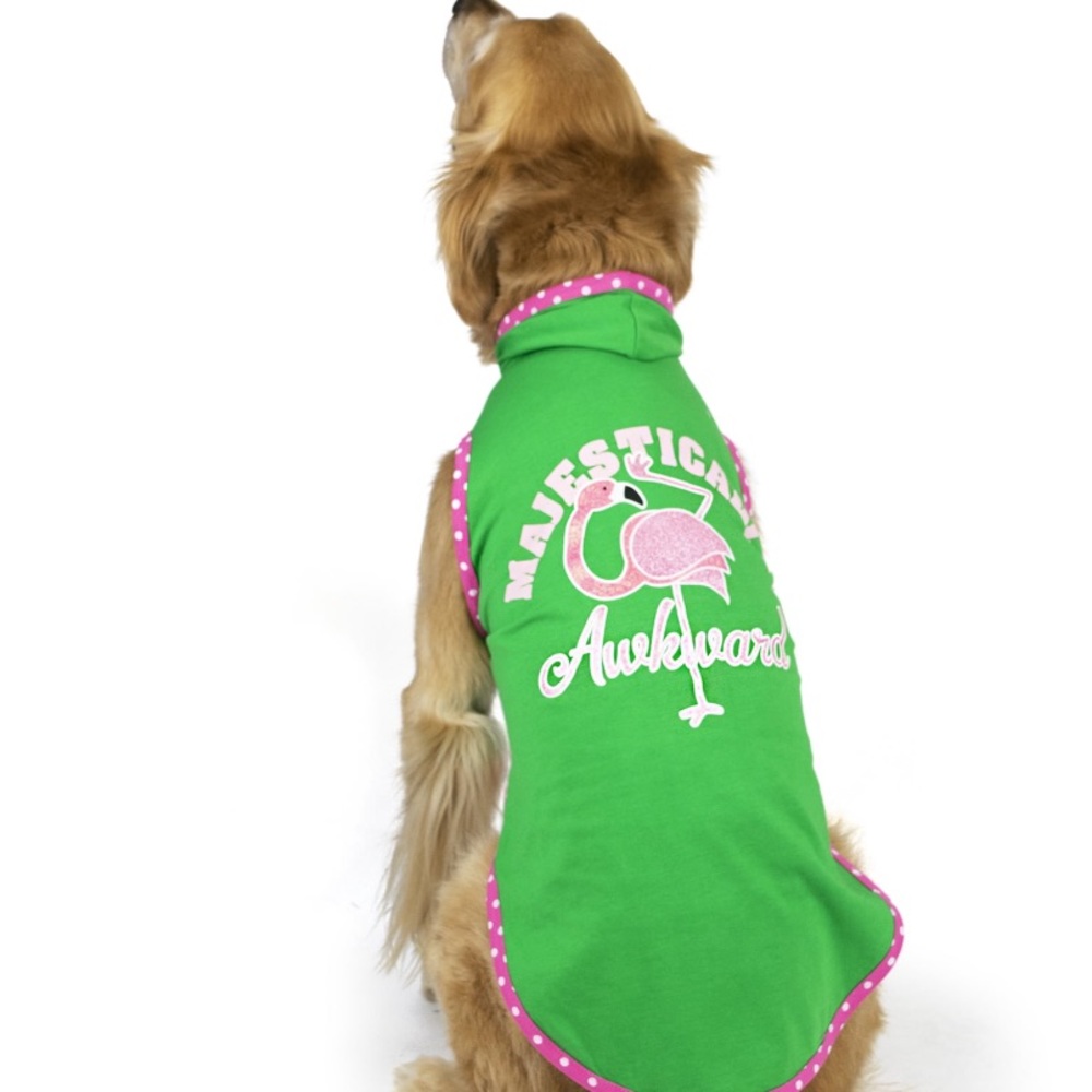 NWT Vibrant Life "Majestically Awkward" Dog Hoodie Pink/Green XS & S available